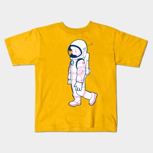 Cute astronaut woman in a spacesuit illustration Kids T-Shirt